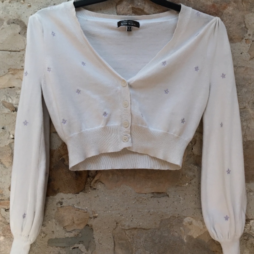 Blue Blush floral cardigan